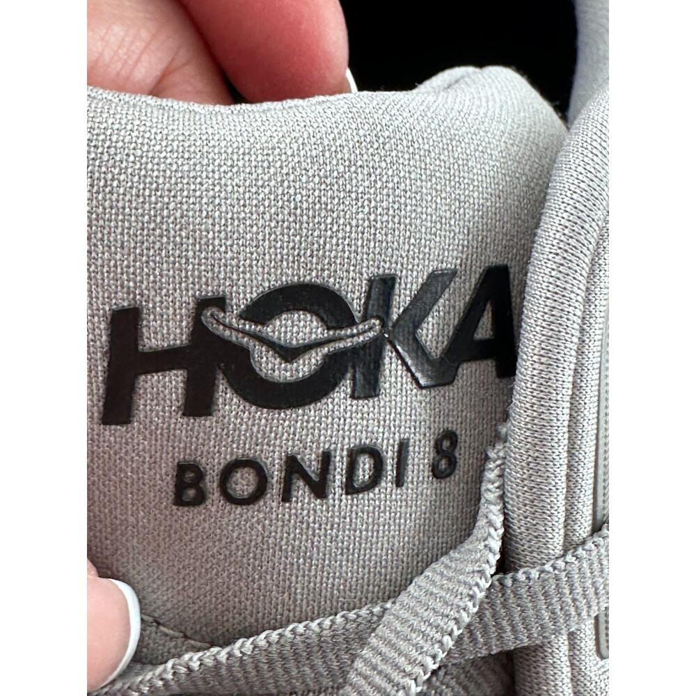 Hoka Bondi 8 Sharkskin X-Wide Running Shoes Men US 14 4E Gray Athletic Sneakers - Picture 10 of 16